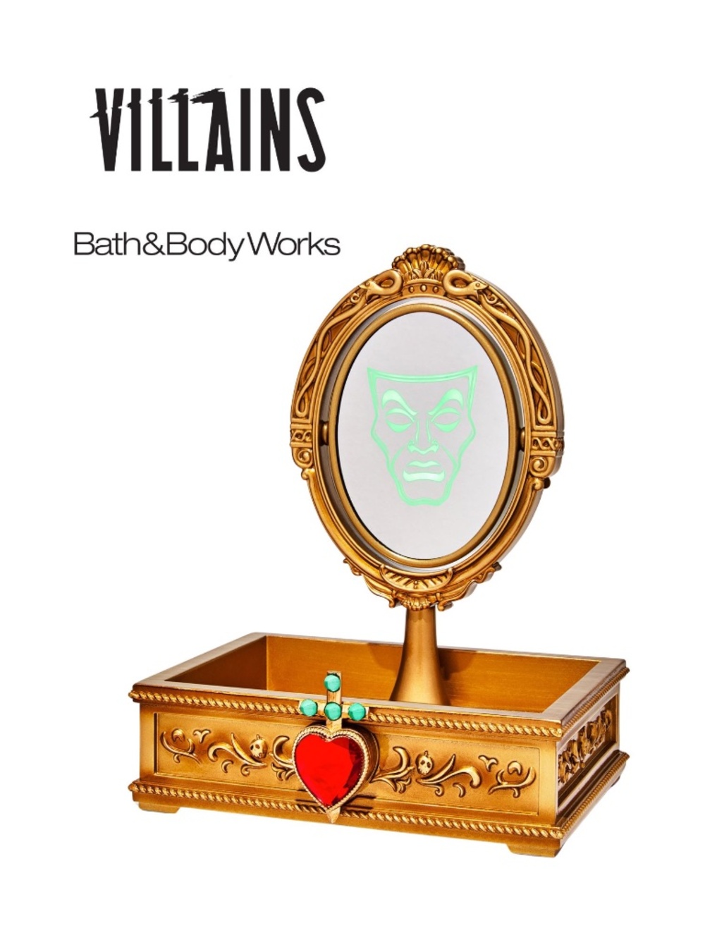 Bath & Body Works x Disney Villains Evil Queen’s Mirror Body Care Tray